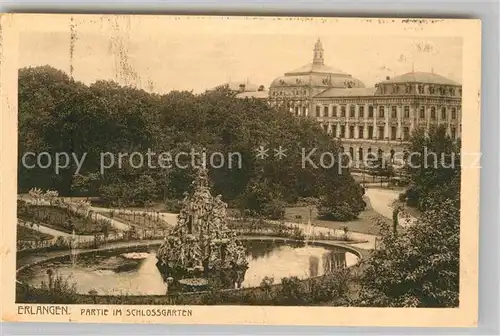 AK / Ansichtskarte Erlangen Schlossgarten Kat. Erlangen