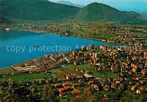 AK / Ansichtskarte Sarnico Lombardia Lago d Iseo veduta aerea Kat. Bergamo