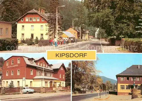 AK / Ansichtskarte Kipsdorf Teilansicht HO Gaststaette Tellkoppe Bahnhof Kat. Altenberg