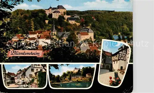 AK / Ansichtskarte Blankenheim Eifel Ortsansicht mit Burg Schwanenweiher Ahrquelle Kat. Blankenheim