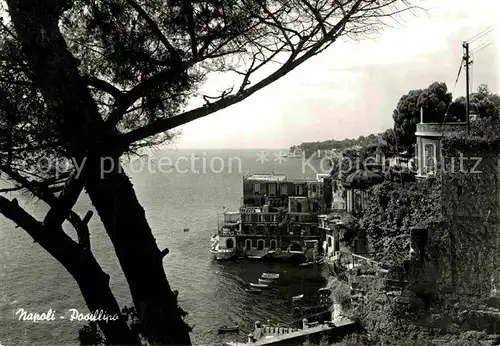 AK / Ansichtskarte Posillipo Neapel Haeuserpartie am Meer Kueste