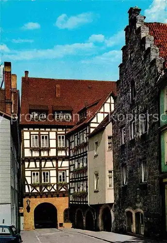 AK / Ansichtskarte Coburg Neugasse Muenzmeisterhaus gotischer Steinbau 13. Jhdt. Fachwerkhaus Historisches Gebaeude Kat. Coburg