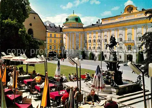 AK / Ansichtskarte Innsbruck Stadtcafe Hofkirche Hofburg Leopoldsbrunnen Kat. Innsbruck