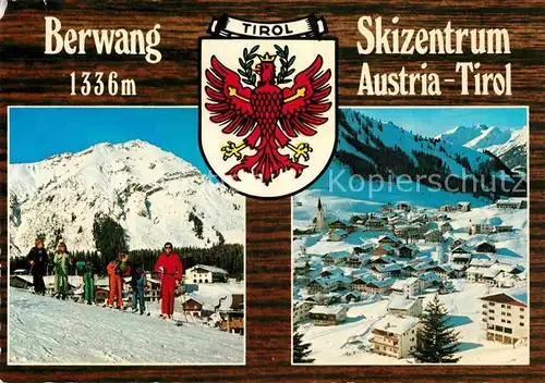 AK / Ansichtskarte Berwang Tirol Panorama Skizentrum Alpen Wappen Kat. Berwang