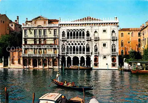AK / Ansichtskarte Venezia Venedig Palazzo Ca d Oro Palast Gondel Kat. 