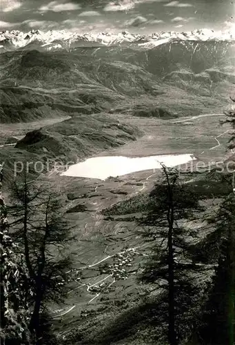 AK / Ansichtskarte Kalterer See Suedtirol Blick vom Penegal auf den Kalterersee Alpenpanorama
