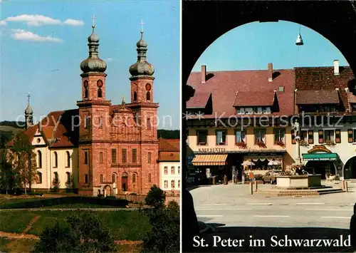 AK / Ansichtskarte St Peter Schwarzwald Ehemalige Klosterkirche Bertoldsplatz Kat. St. Peter