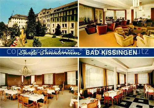 AK / Ansichtskarte Bad Kissingen Saale Sanatorium Aufenthaltsraum Speisesaal Kat. Bad Kissingen