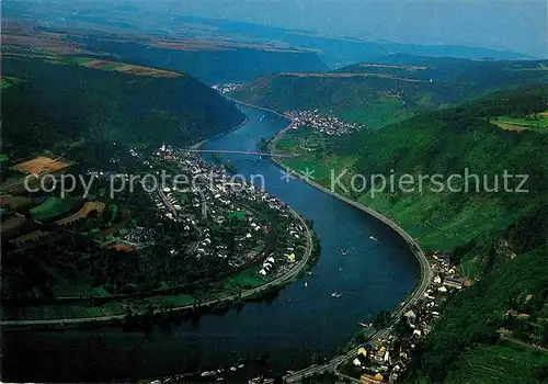 AK / Ansichtskarte Loef Mosel Alken Brodenbach Fliegeraufnahme