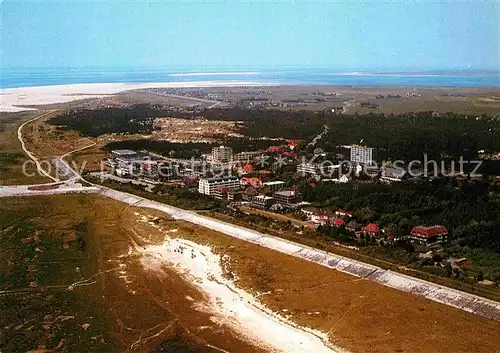 AK / Ansichtskarte St Peter Ording Nordseeheilbad Schwefelbad Sandbank Fliegeraufnahme Kat. Sankt Peter Ording