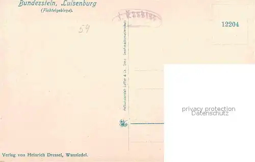 AK / Ansichtskarte Luisenburg Bundesstein Kat. Wunsiedel
