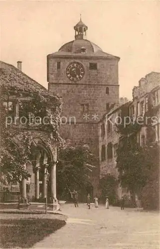 AK / Ansichtskarte Heidelberg Neckar Schlosshof Ruporechtsbau Wartturm Kat. Heidelberg