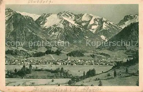 AK / Ansichtskarte Oberdorf Allgaeu Blick vom Jaegersberg Kat. Waltenhofen