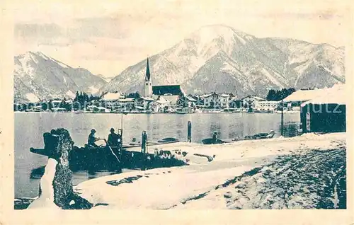 AK / Ansichtskarte Egern Tegernsee mit Wallberg und Bodenschneid Kat. Rottach Egern