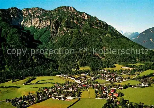 AK / Ansichtskarte Bayerisch Gmain mit Predigtstuhl Alpenpanorama Fliegeraufnahme Kat. Bayerisch Gmain