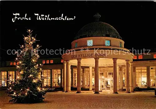 AK / Ansichtskarte Bad Pyrmont Am Hylligen Born Weihnachtskarte Neujahrskarte Kat. Bad Pyrmont