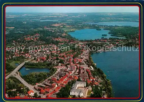 AK / Ansichtskarte Ploen See Seenplatte Holsteinische Schweiz Fliegeraufnahme Kat. Ploen