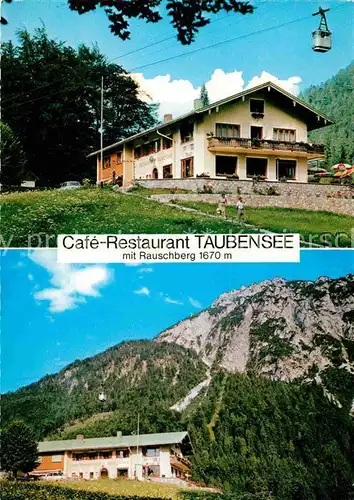 AK / Ansichtskarte Ruhpolding Cafe Taubensee Kat. Ruhpolding