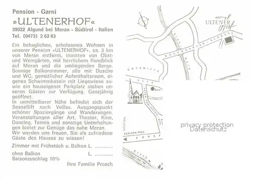 AK / Ansichtskarte Algund Merano Ultenerhof Kat. Italien