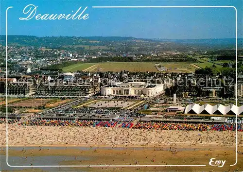 AK / Ansichtskarte Deauville Vue aerienne plage casino hotels Kat. Deauville
