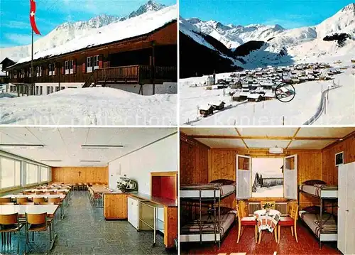 AK / Ansichtskarte Sedrun Ferienhaus Aurora Blick gegen Milez Winterpanorama Alpen Kat. Sedrun
