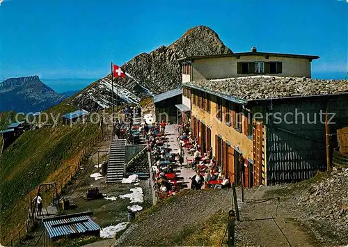 AK / Ansichtskarte Brienzer Rothorn BE Kulmhotel mit Hohgant Emmentaler Alpen Kat. Brienzer Rothorn