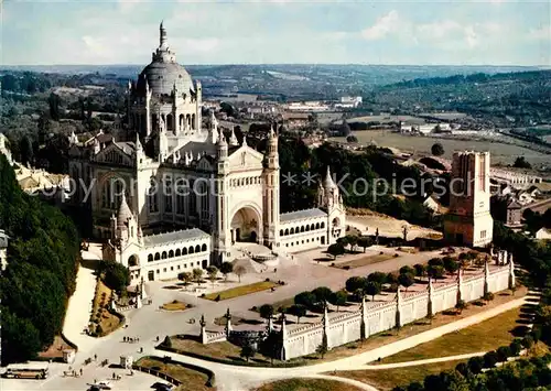 AK / Ansichtskarte Lisieux Fliegeraufnahme Basilika Kat. Lisieux