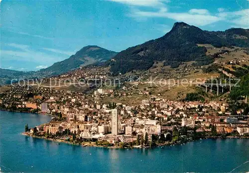 AK / Ansichtskarte Montreux VD Fliegeraufnahme Kat. Montreux