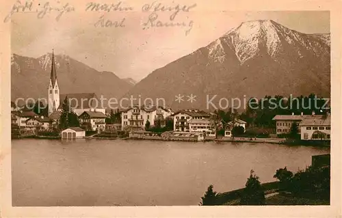 AK / Ansichtskarte Egern Tegernsee mit Wallberg Kat. Rottach Egern