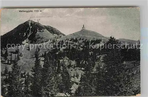 AK / Ansichtskarte Rottach Egern mit Wallberggipfel und Kapelle Kat. Rottach Egern