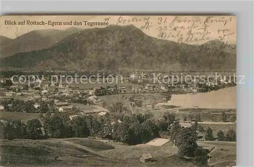 AK / Ansichtskarte Rottach Egern Tegernsee Panorama