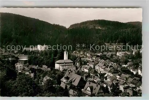 AK / Ansichtskarte Triberg Schwarzwald Teilansicht mit Kirche Kat. Triberg im Schwarzwald