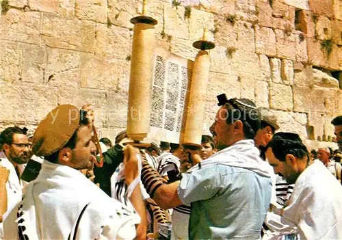 AK / Ansichtskarte Jerusalem Yerushalayim Wailing Wall Kat. Israel