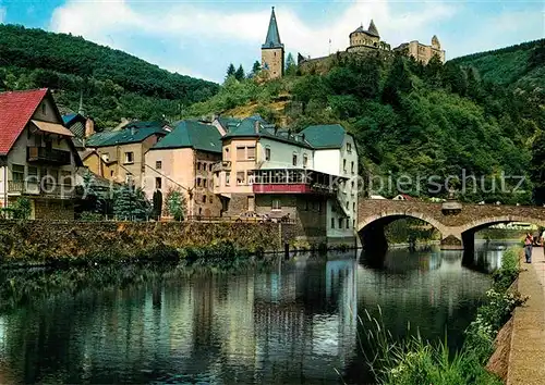 AK / Ansichtskarte Vianden Chateau Hockelstour en Pont de L`Our