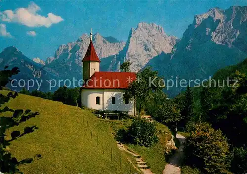 AK / Ansichtskarte Kaisertal Antoniuskapelle mit Ellmauer Halt Kat. Kufstein