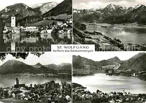 AK / Ansichtskarte St Wolfgang Salzkammergut Panorama Wolfgangsee Alpen Kat. St. Wolfgang im Salzkammergut