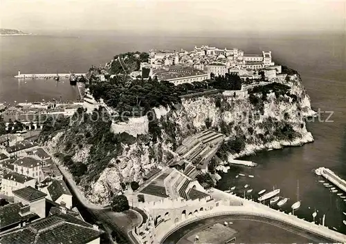 AK / Ansichtskarte Monaco Le Rocher de la Principaute Cote d Azur vue aerienne Kat. Monaco