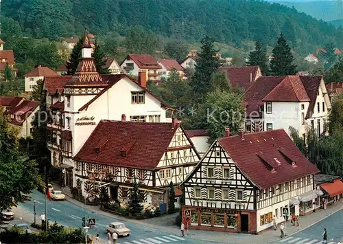 AK / Ansichtskarte Bad Herrenalb Moenchs Posthotel Historische Klosterschaenke Drogerie Kat. Bad Herrenalb