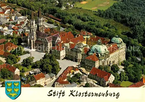 AK / Ansichtskarte Klosterneuburg Augustiner Chorherrenstift Fliegeraufnahme Kat. Klosterneuburg