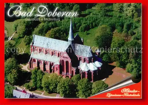 AK / Ansichtskarte Bad Doberan Muenster Zisterzienser Klosterkirche Fliegeraufnahme Kat. Bad Doberan