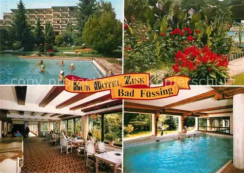 AK / Ansichtskarte Bad Fuessing Hotel Zink Garten Hallenbad Freibad Kat. Bad Fuessing