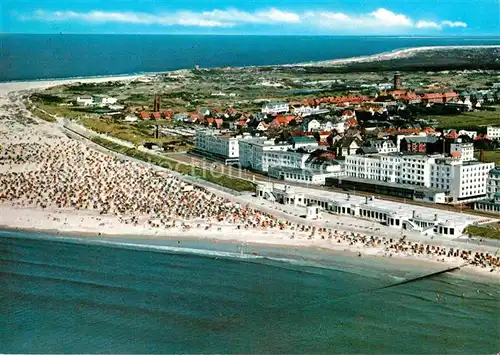 AK / Ansichtskarte Borkum Nordseebad Fliegeraufnahme Kat. Borkum