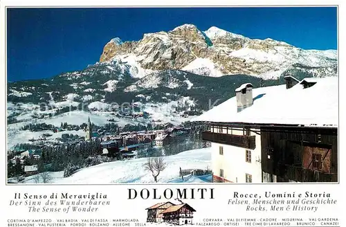 AK / Ansichtskarte Cortina d Ampezzo Panorama  Kat. Cortina d Ampezzo
