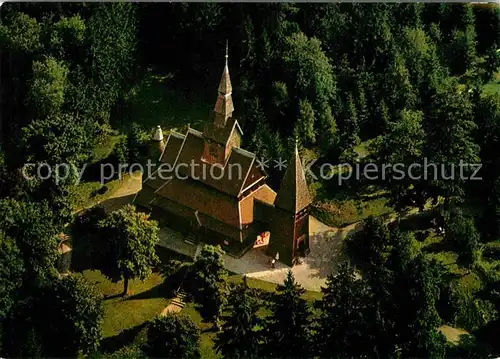 AK / Ansichtskarte Hahnenklee Bockswiese Harz Fliegeraufnahme Nordische Stabkirche Kat. Goslar