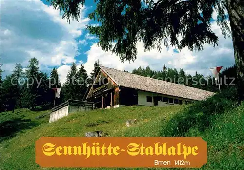 AK / Ansichtskarte Elmen Tirol Sennhuette Stablalpe