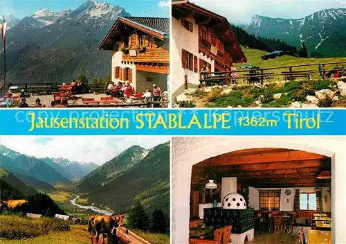 AK / Ansichtskarte Elmen Tirol Jausestation Stablalpe