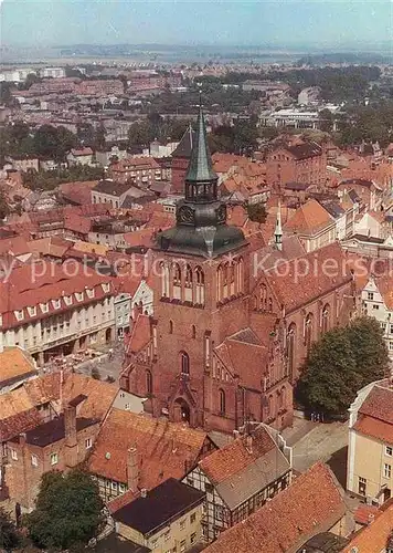 AK / Ansichtskarte Guestrow Mecklenburg Vorpommern Fliegeraufnahme Pfarrkirche Sankt Marien Kat. Guestrow