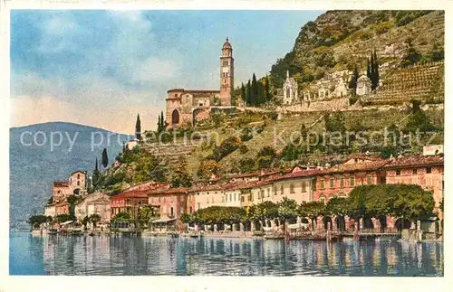 AK / Ansichtskarte Morcote Lago di Lugano Partie am See