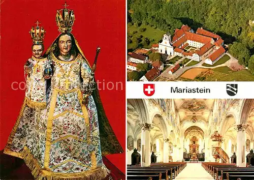 AK / Ansichtskarte Mariastein SO Fliegeraufnahme Wallfahrtskirche Inneres Kat. Mariastein
