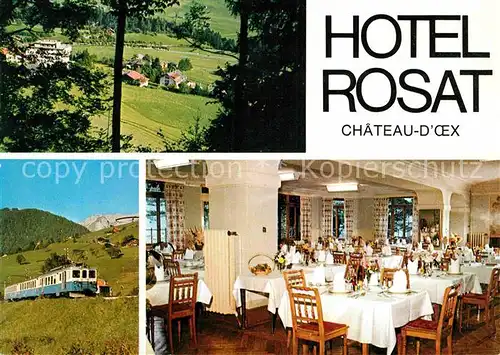AK / Ansichtskarte Chateau d Oex Hotel Rosat Kat. Chateau d Oex